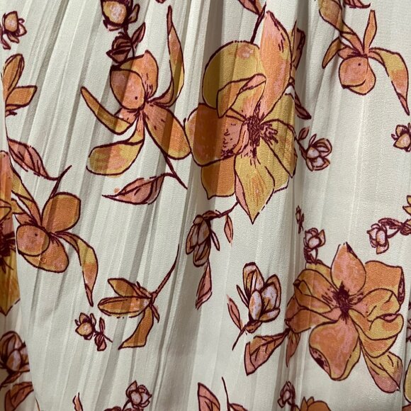 Free People Floral Satin Tank Top, Size Medium - Picture 5 of 5